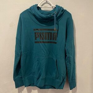 Women's PUMA hoodie (dark turquoise)